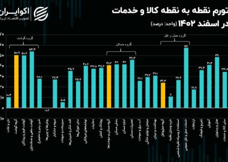 ظهور کاهش تورم گوشت در آمار اسفند 1402