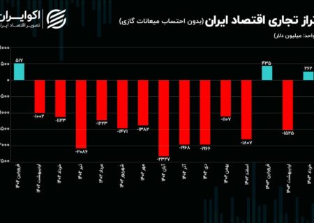 بیشترین قدرت واردات از نظر صادرات/تراز تجاری در چه ماه هایی مثبت بوده است؟