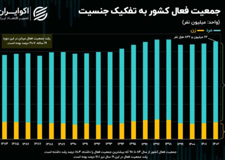 جنسیت جمعیت فعال کشور؛ زن یا مرد؟