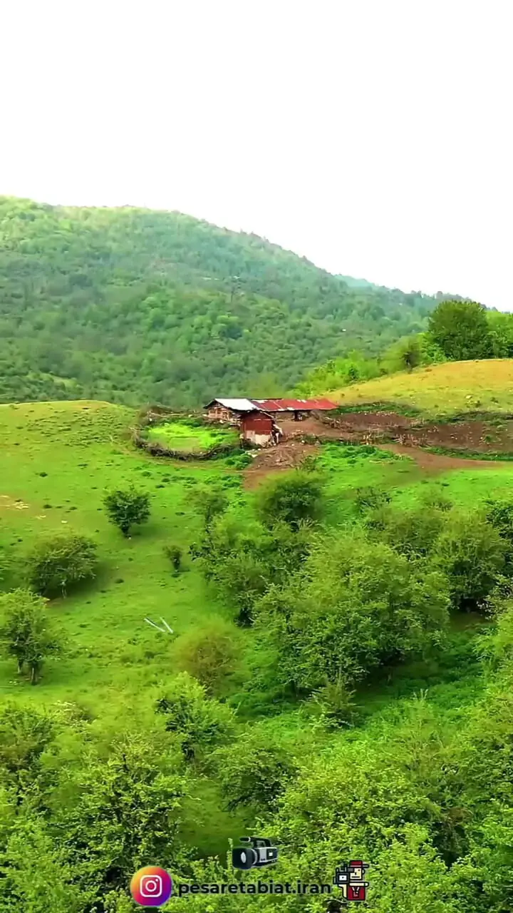 طبیعت زیبای چلاو و سنگچال مازندران - منظره ای آرام و سرسبز!