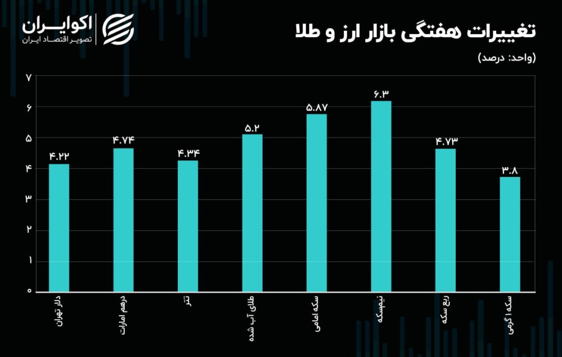 عملکرد بازار ارز و طلا در این هفته چگونه بود؟