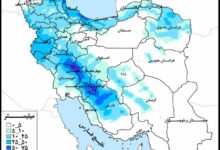 باران ترین قسمت های ایران