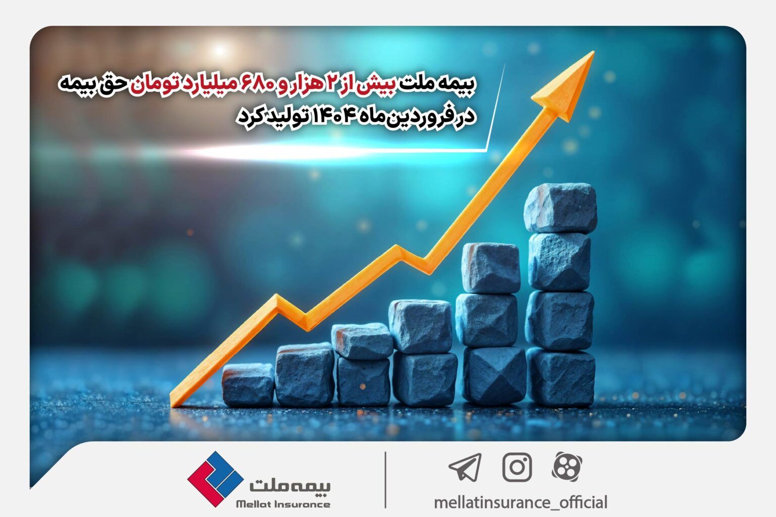 بیمه ملی بیش از 2.5 میلیارد بیمه در ماه آوریل تولید کرد